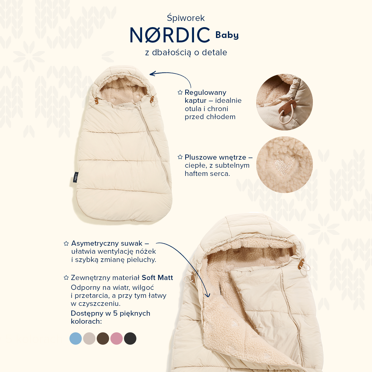 Śpiworek do wózka NORDIC Baby BEIGE