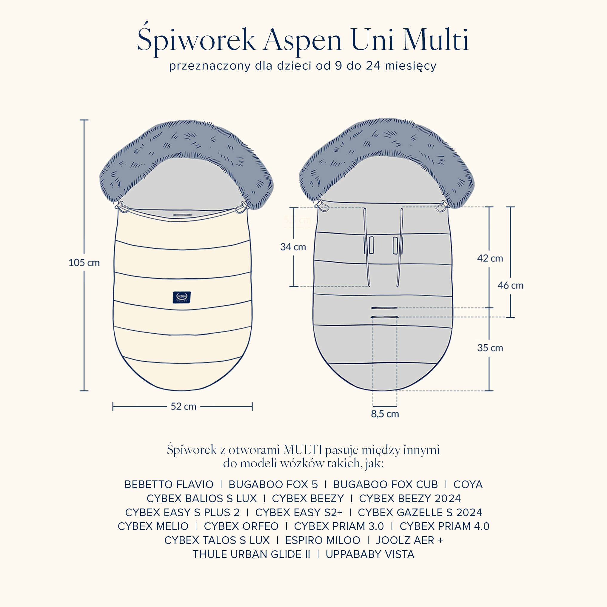 Śpiworek do Wózka Uni Multi GRAND PRIX