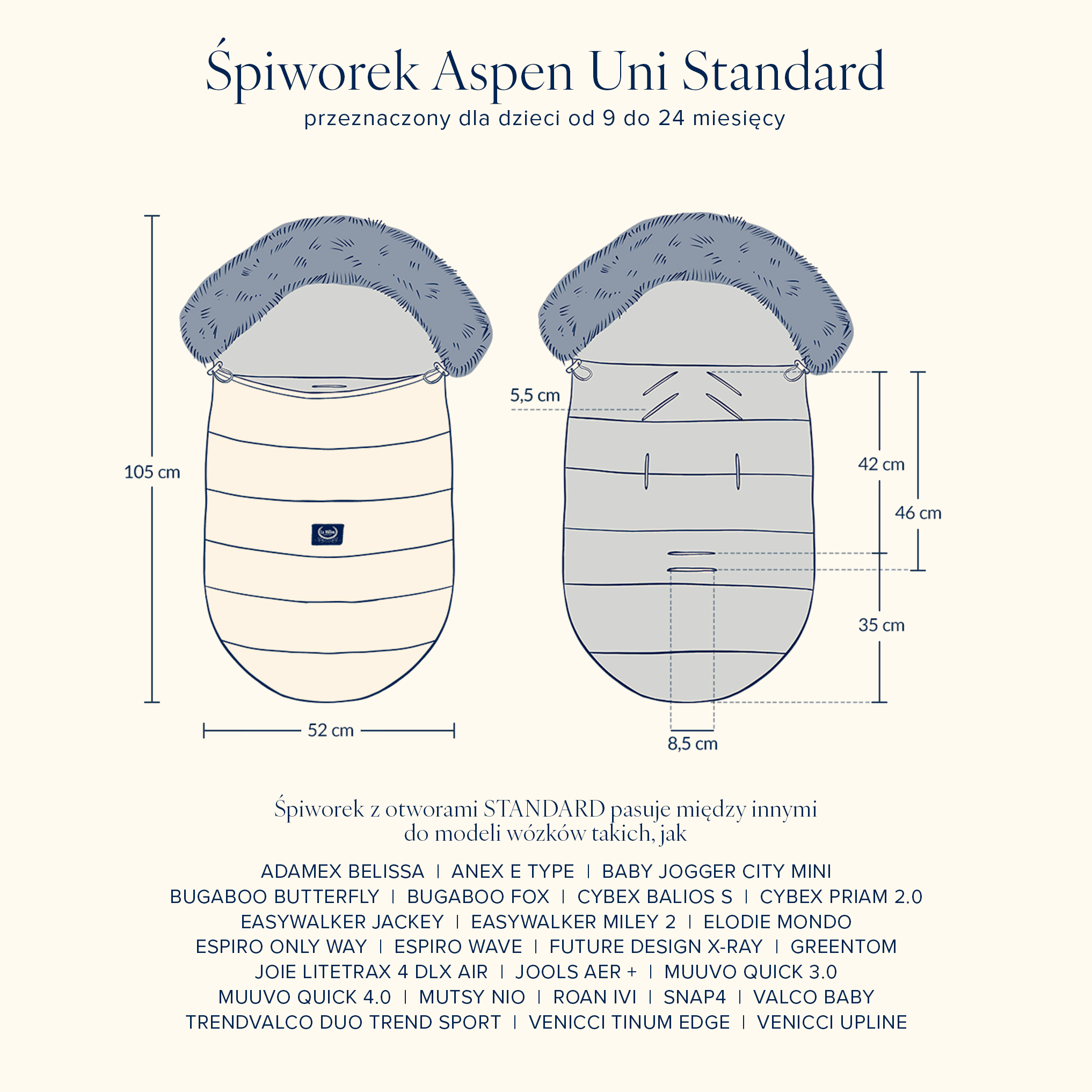 Śpiworek do Wózka Uni ARCTIC FRIENDS