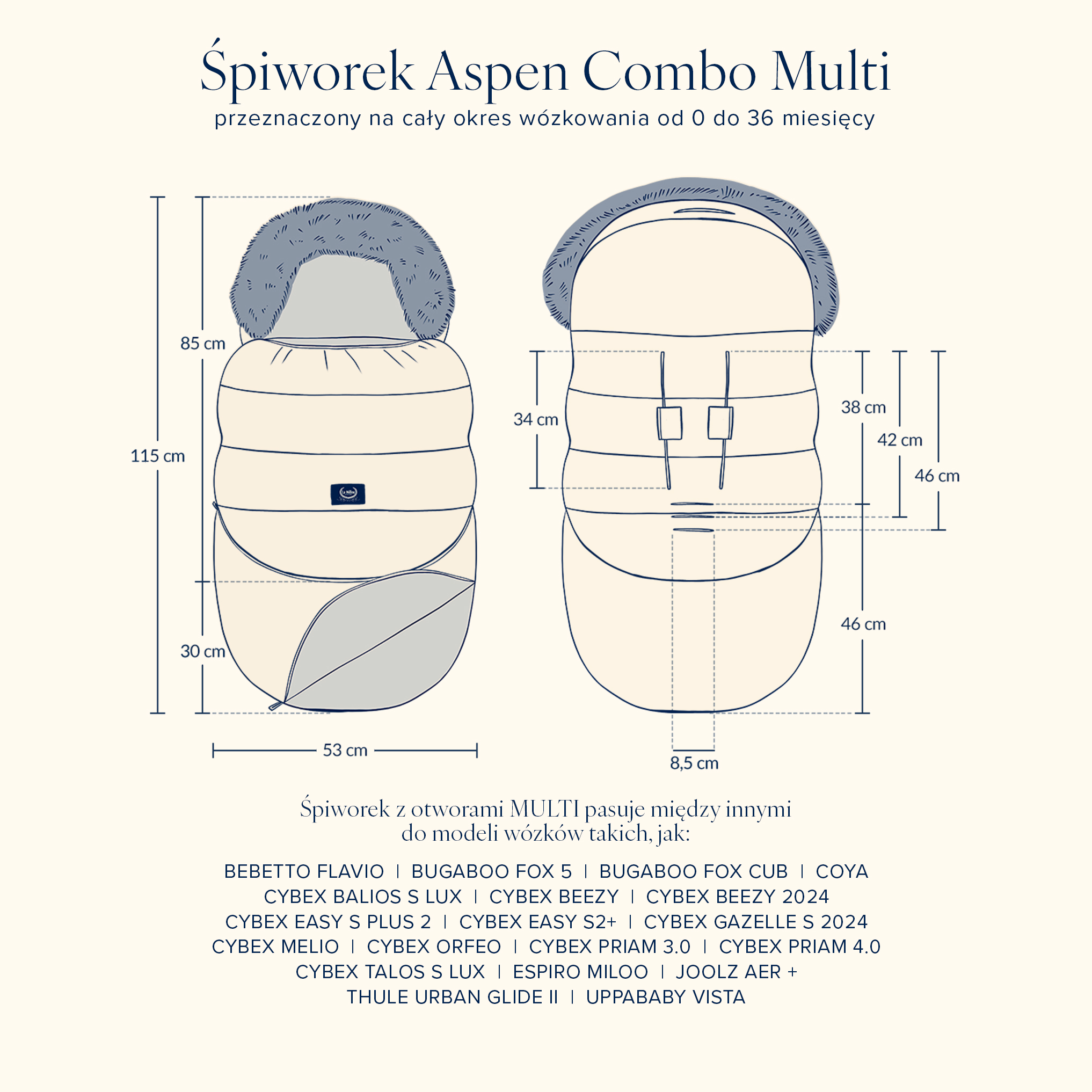Śpiworek do Wózka Combo Multi GRAND PRIX