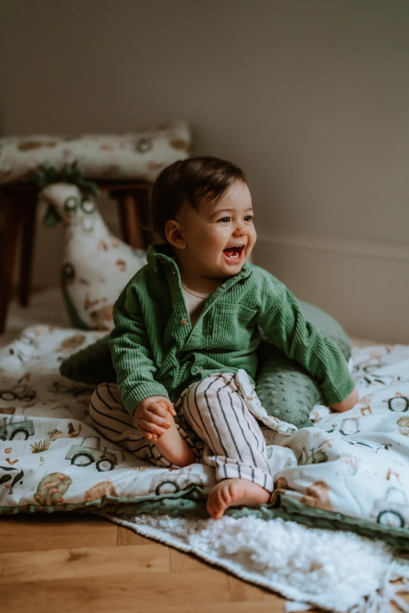 Ciepły Koc Minky ABC FARM-508857