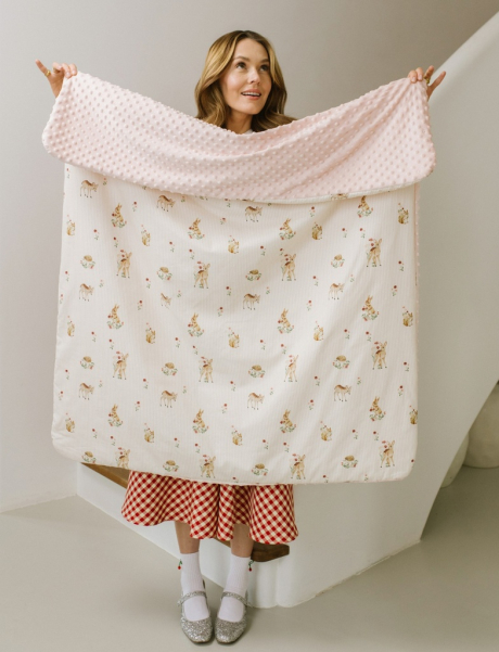 Ciepły Koc Minky BAMBILAND by Magdalena Lamparska-1539222212899