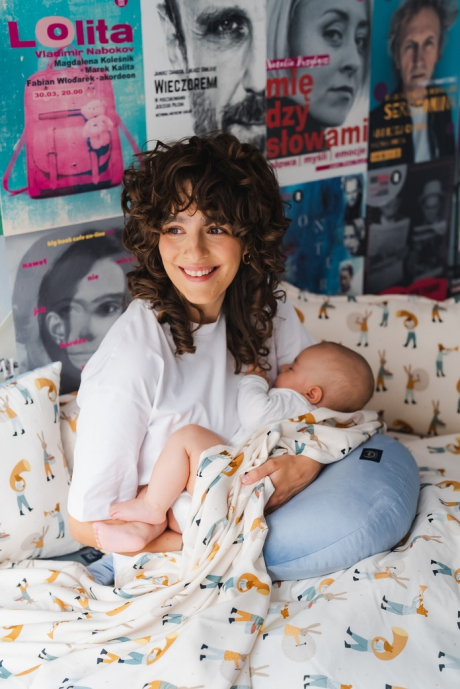 Poduszka Kura Babci Dany Velvet AUDREY MINT