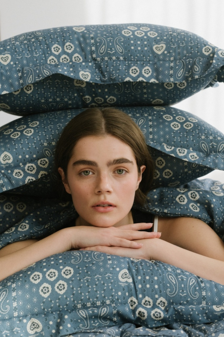 Poduszka do spania Bamboo BANDANA DENIM-1511003302999