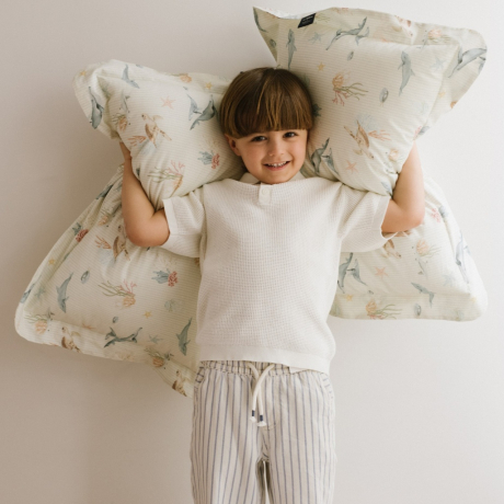 Poduszka do spania Bamboo SEAWORLD by Magdalena Lamparska-1539472255470