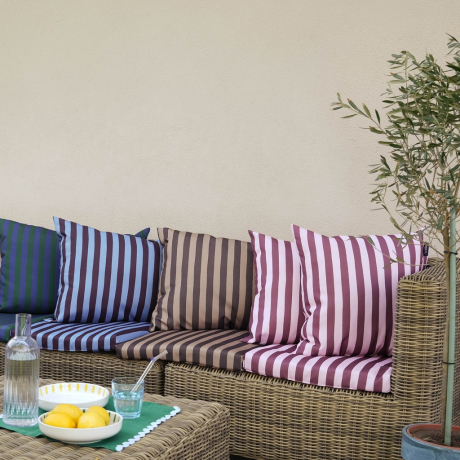 Zestaw poduszek ogrodowych STRIPES BROWN-1564182474564