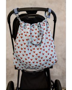 Torba Shopper Bag HEARTBEAT BLUE-501538204893