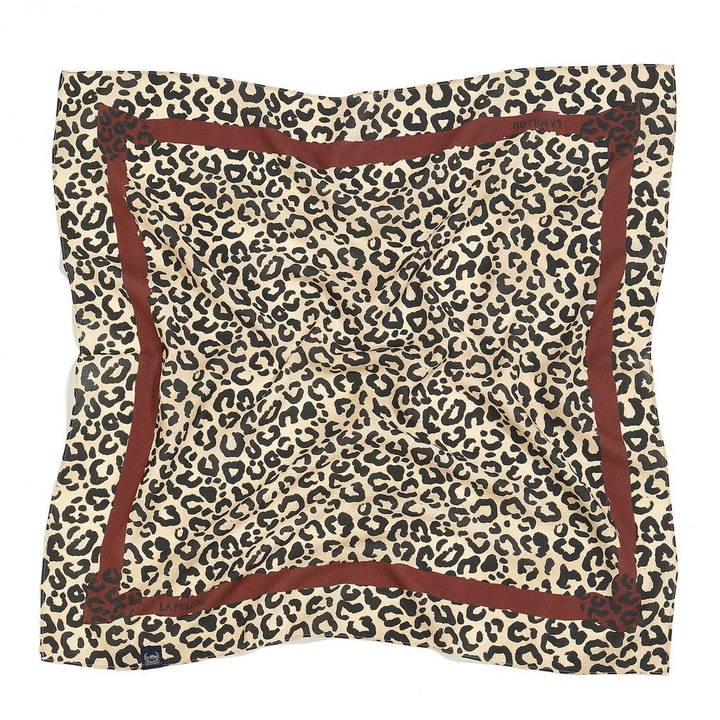 Neckerchief LEOPARD CREAM by Magdalena Lamparska