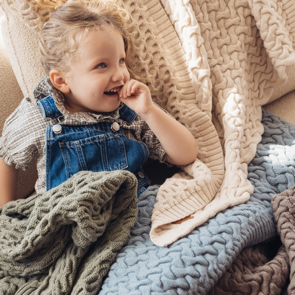 Warm Blanket Merino 100% STONED BROWN