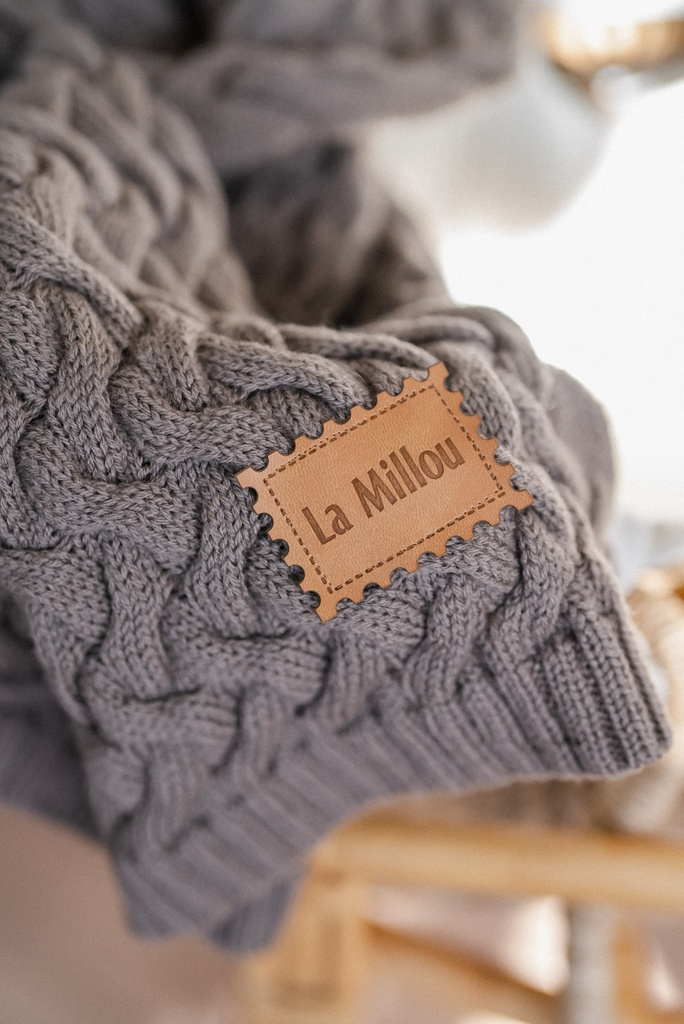 Warm Blanket Merino 100% STONED BROWN