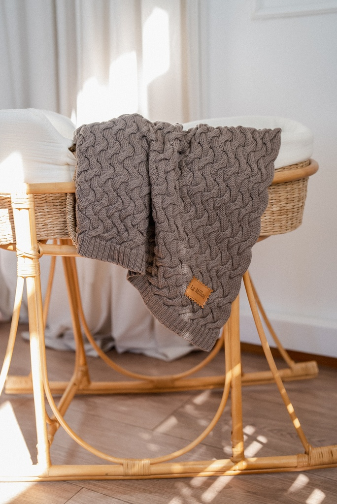 Warm Blanket Merino 100% STONED BROWN