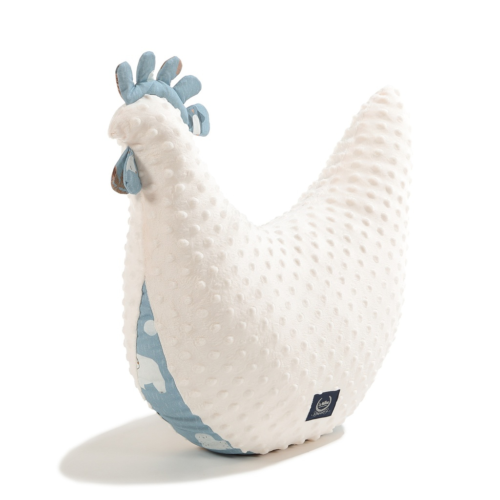 Grandma Dana's Hen Pillow Minky ARCTIC FRIENDS