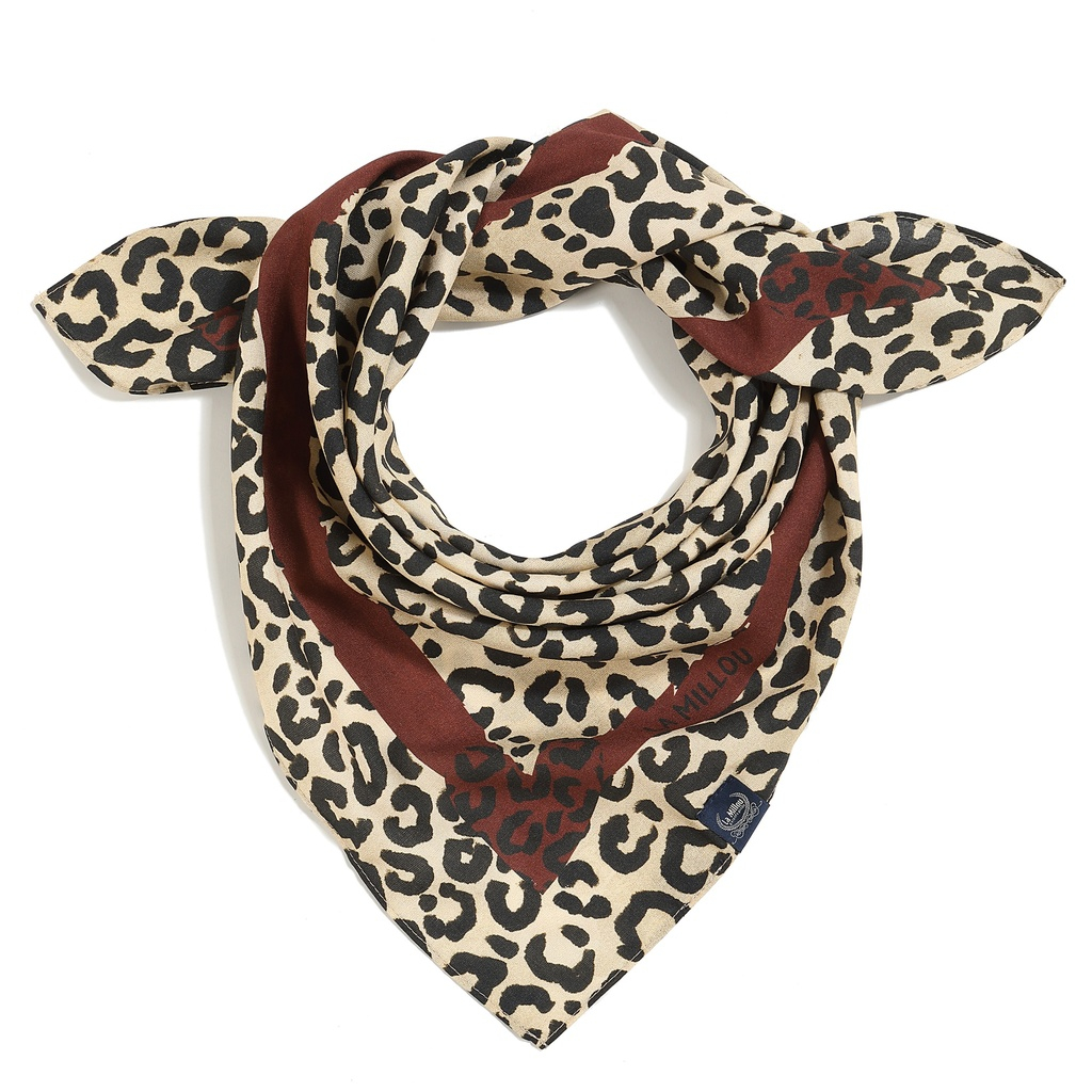Neckerchief LEOPARD CREAM by Magdalena Lamparska