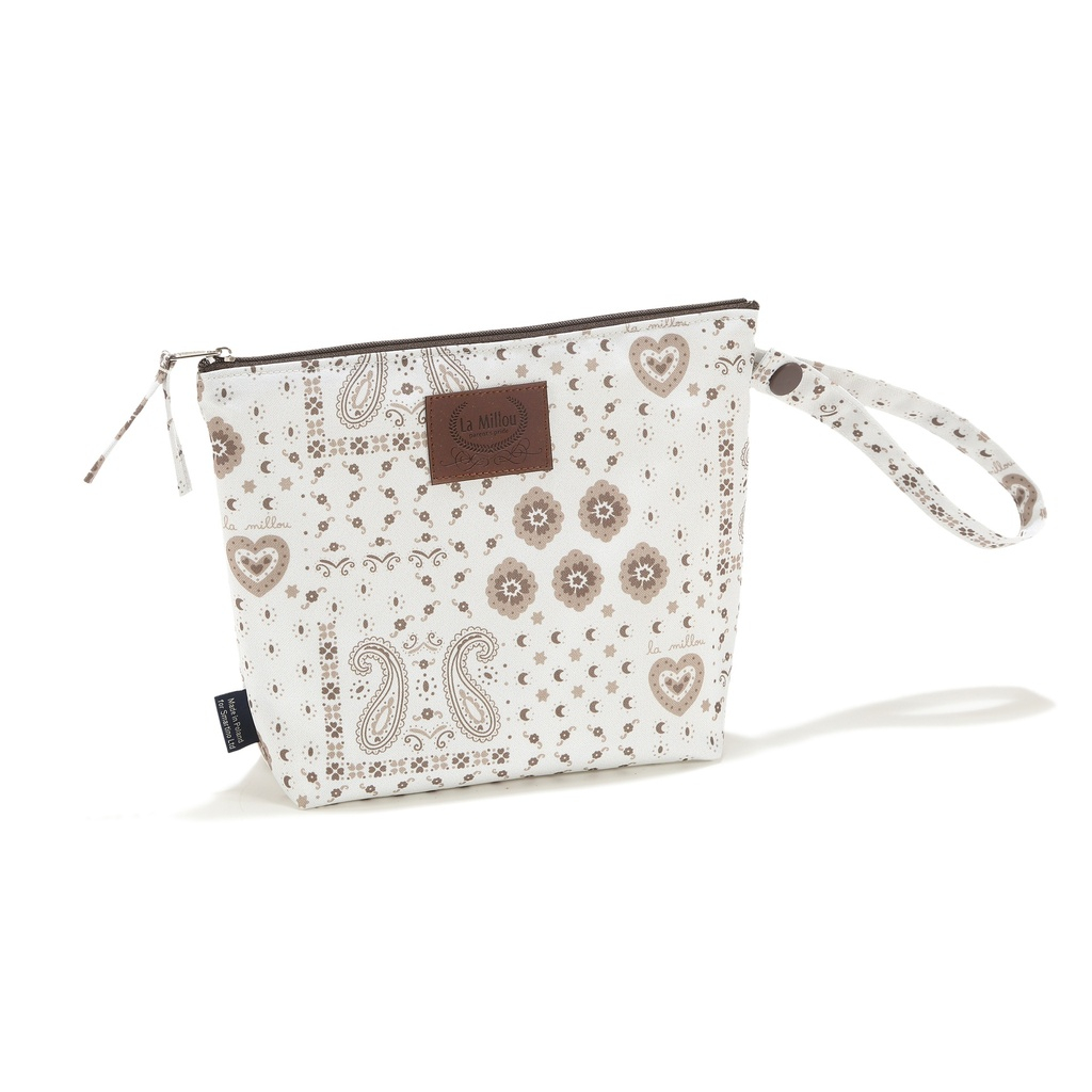 Waterproof toiletry bag BANDANA CREAM