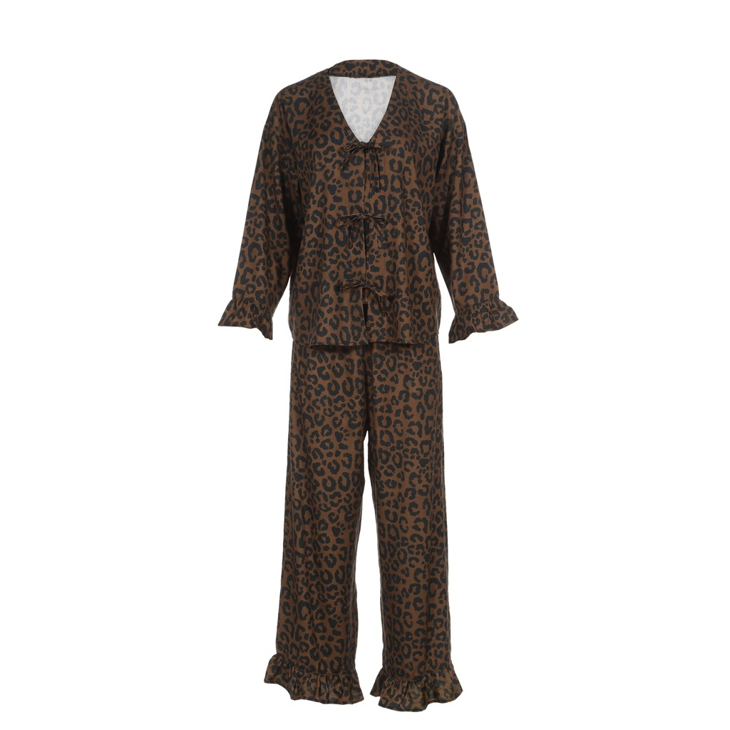 Bamboo pajamas LEOPARD CHOCO by Magdalena Lamparska