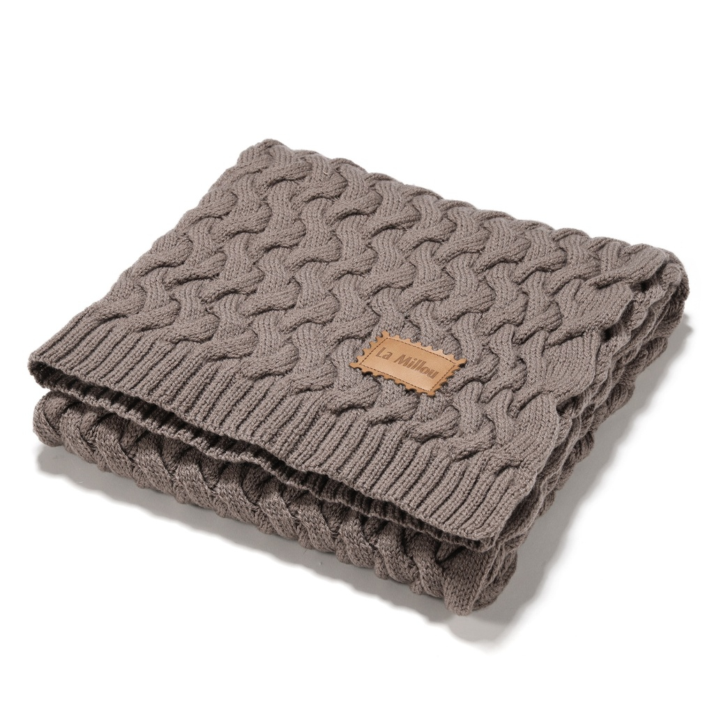 Warm Blanket Merino 100% STONED BROWN