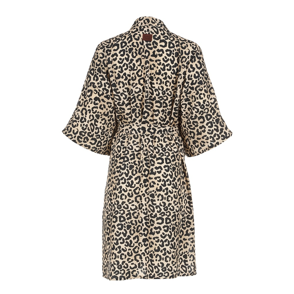 Kimono de Bambú LEOPARD CREAM by Magdalena Lamparska