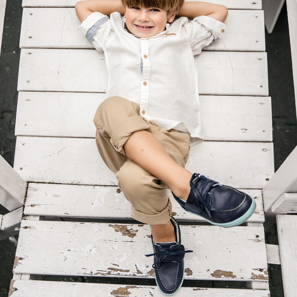 Moccasins Leather NAVY