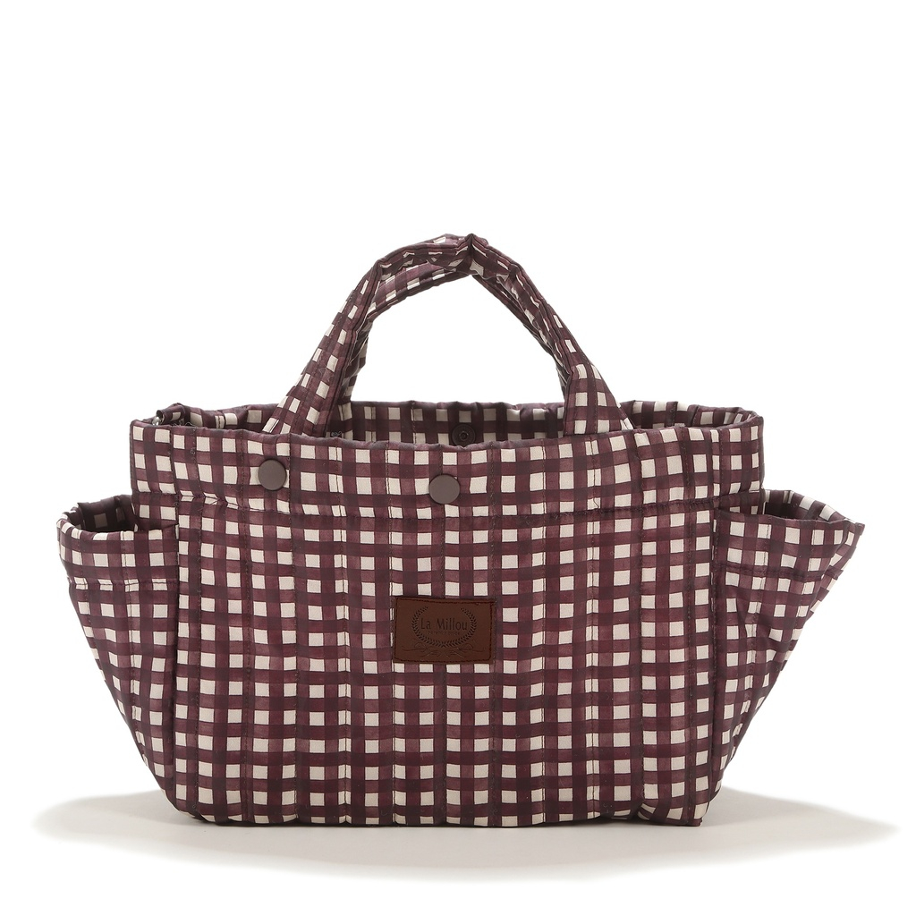 Organisateur de poussette Nylon BURGUNDY VICHY