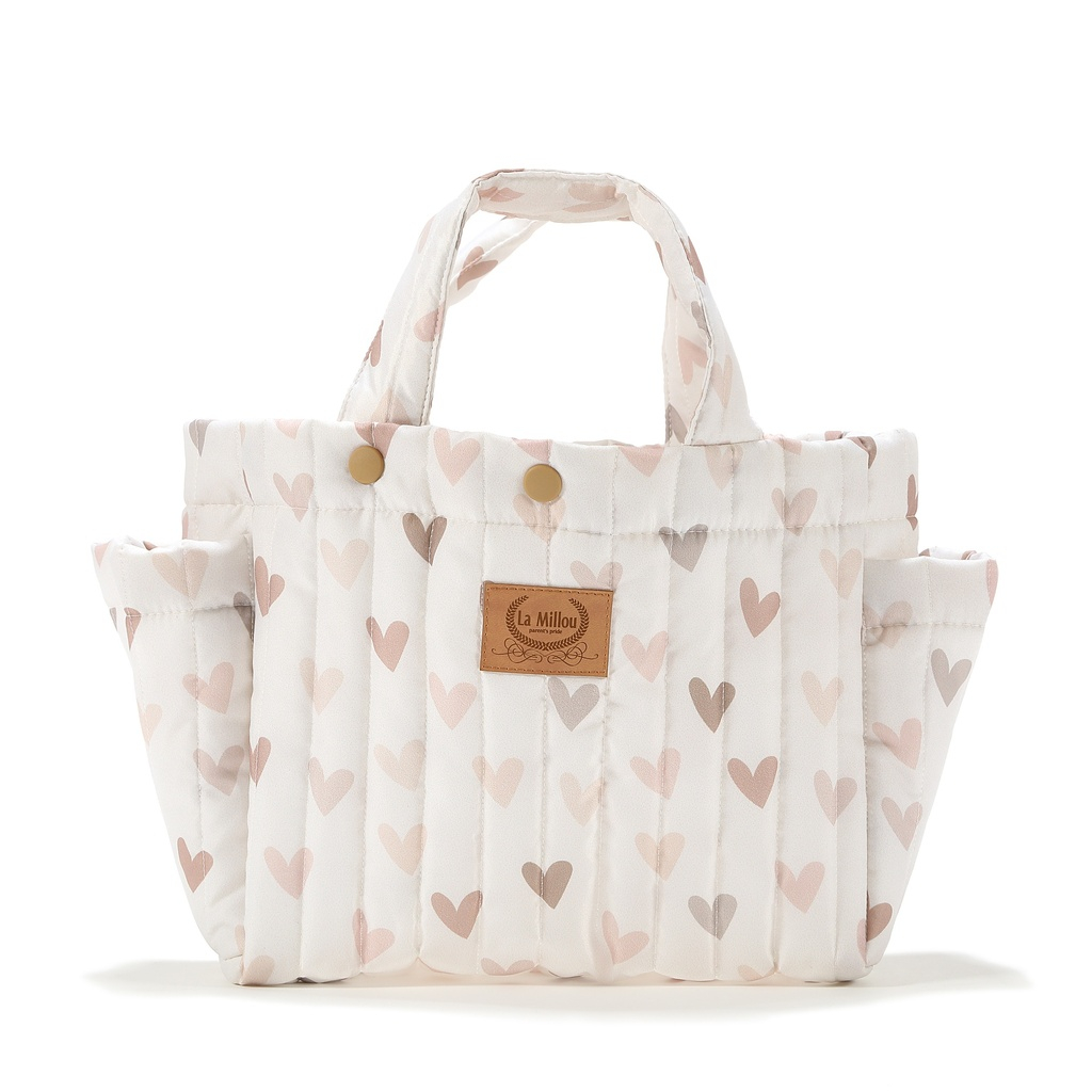 Stroller Organizer Nylon HEARTBEAT BEIGE