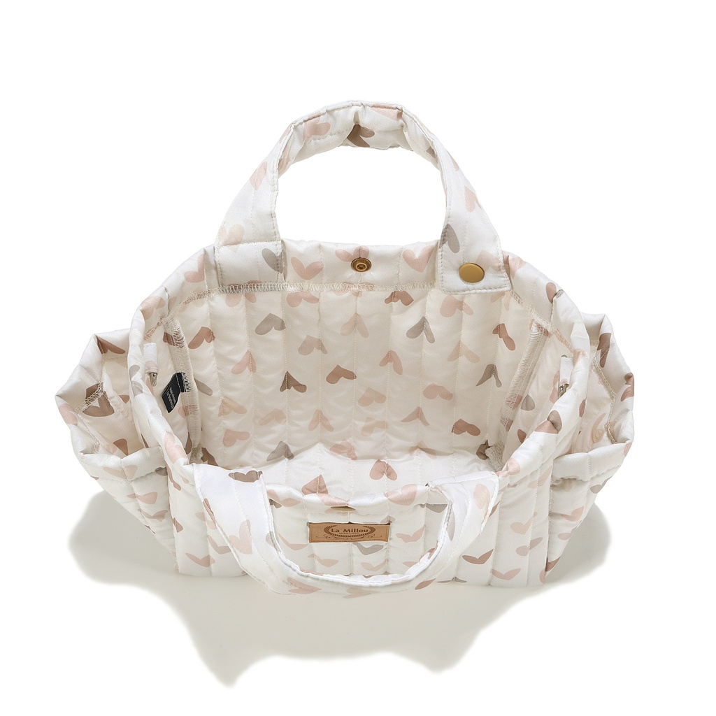 Stroller Organizer Nylon HEARTBEAT BEIGE
