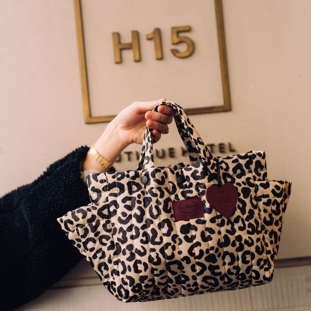 Stroller Organizer Nylon LEOPARD CREAM by Magdalena Lamparska