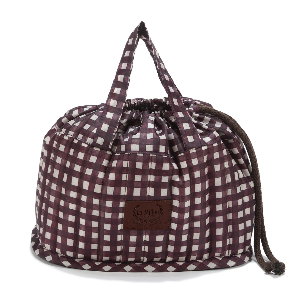 Diaper Organizer Nylon BURGUNDY VICHY
