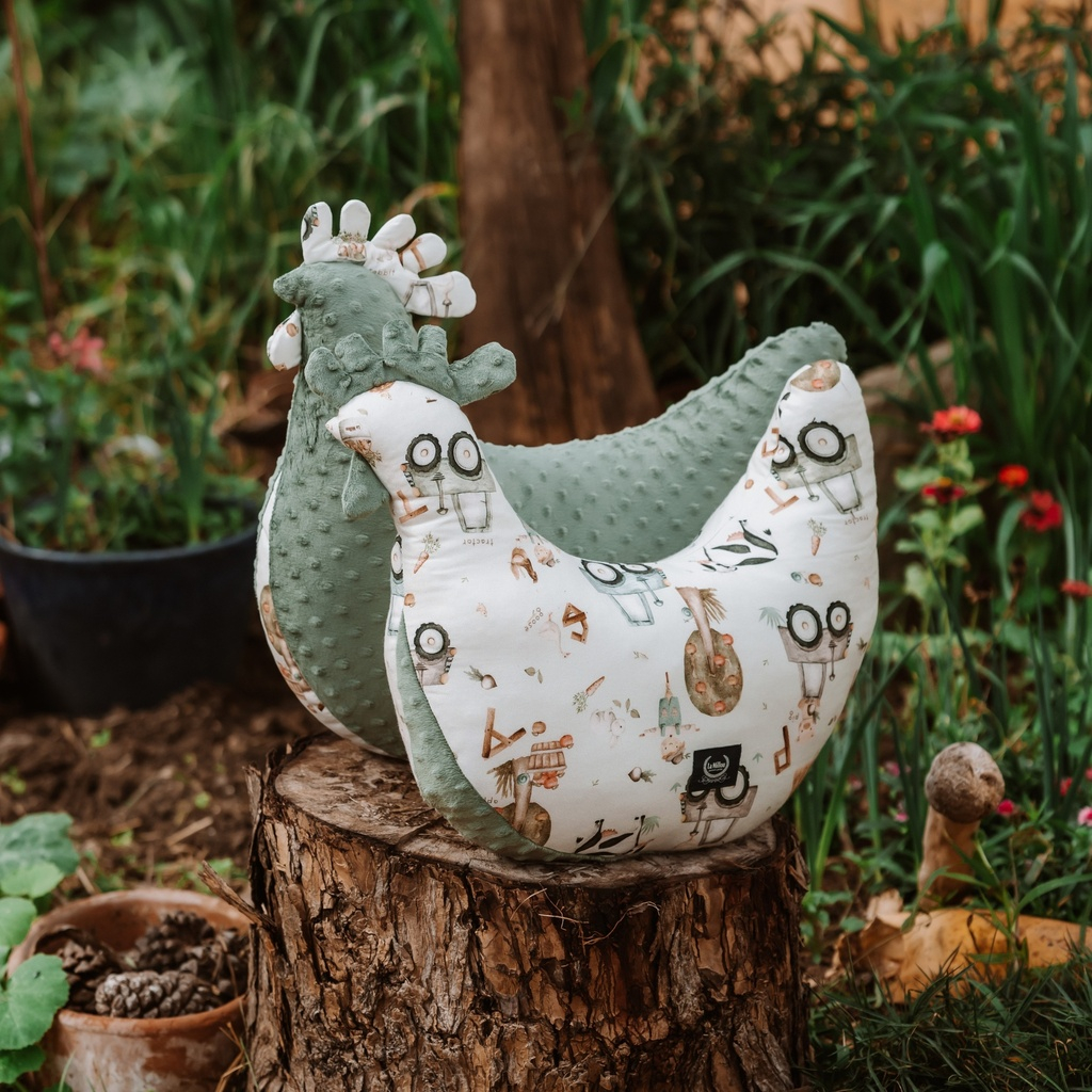 Coussin Poule de Grand-Mère Dany Bamboo ABC FARM