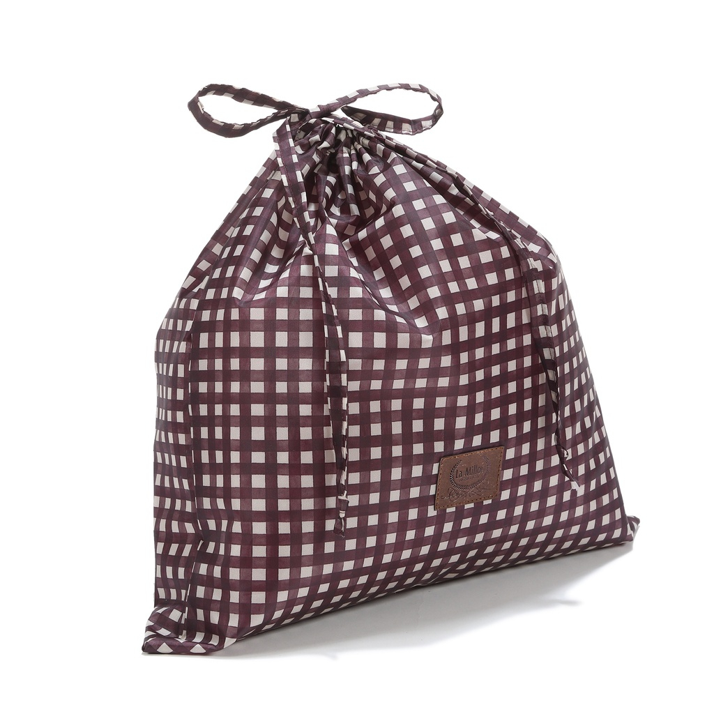 Torba Weekendowa Ortalion BURGUNDY VICHY