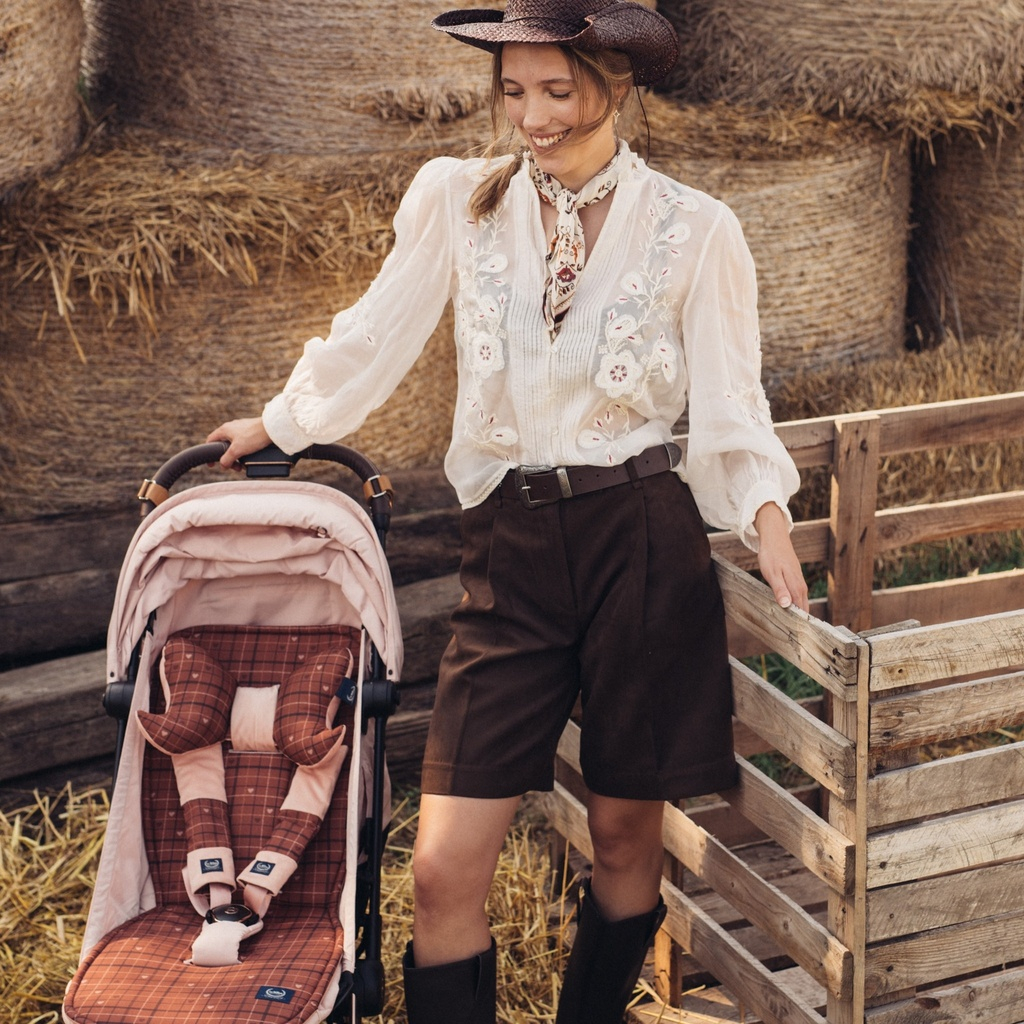 Wkładka do wózka Bawełna Velvet Multi MOO MEADOW PLAID