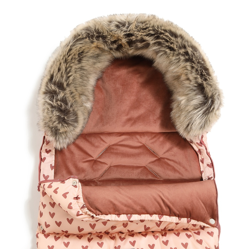 Footmuff Combo HEARTBEAT PINK