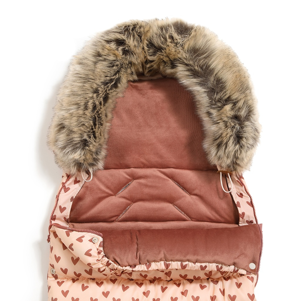 Footmuff Uni HEARTBEAT PINK