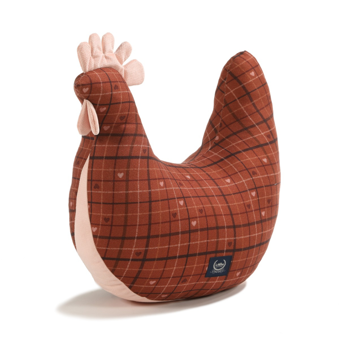 Poduszka Kura Babci Dany Bamboo MOO MEADOW PLAID