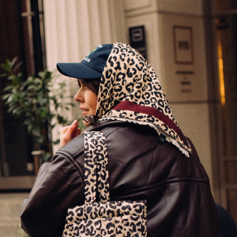 Apaszka LEOPARD CREAM by Magdalena Lamparska-1216067377424