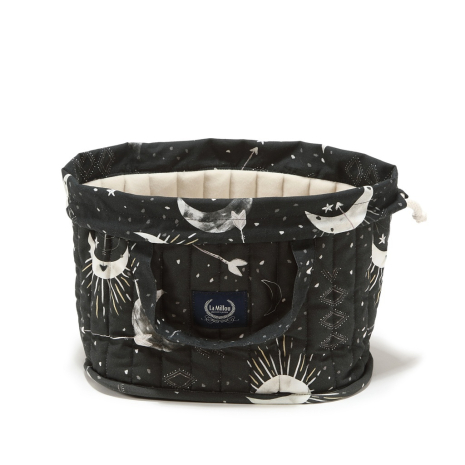 Organizer na pieluchy pikowany DARK LUNA-379065