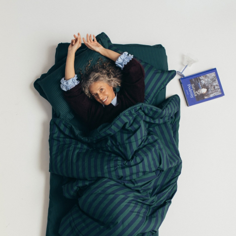 Komplet Pościeli Bawełnianej STRIPES GREEN-1437403245428