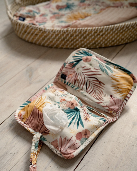 Organizer etui na pieluchy pikowany BOHO PALMS LIGHT-891175328837 Organizer etui na pieluchy pikowany BOHO PALMS LIGHT-891175328837