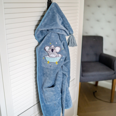 Szlafrok Dziecięcy HELLO WORLD-483249308477 Szlafrok Dziecięcy HELLO WORLD-483249308477