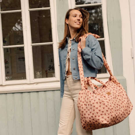 Torba Weekendowa Ortalion HEARTBEAT PINK-1365422374116