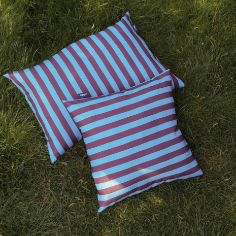 Zestaw poduszek ogrodowych STRIPES BLUE-1564083562753