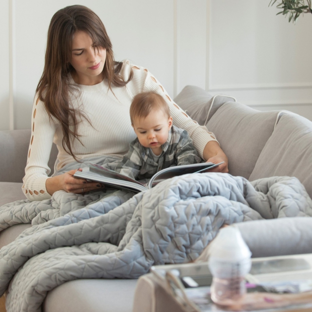 Ciepły Koc Velvet Pure DARK GREY