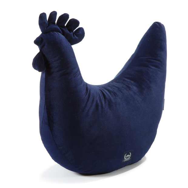 Poduszka Kura Babci Dany Velvet ROYAL NAVY-366382