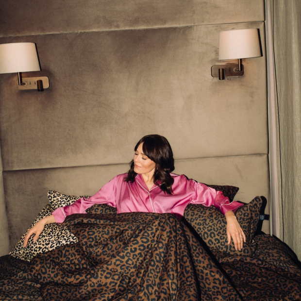 Komplet Pościeli Bawełnianej LEOPARD CHOCO by Magdalena Lamparska-1182715425801