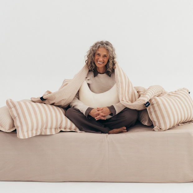 Komplet Pościeli Bawełnianej STRIPES BEIGE-1437339253374