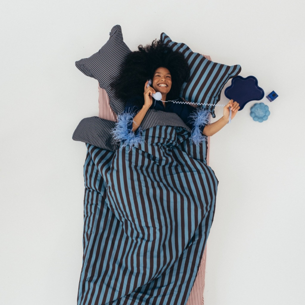 Komplet Pościeli Bawełnianej STRIPES BLUE-1437346296326