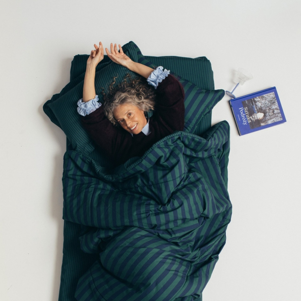 Komplet Pościeli Bawełnianej STRIPES GREEN-1437412245428