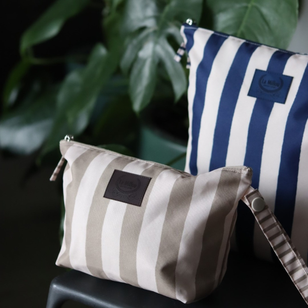 Kosmetyczka wodoodporna STRIPES BEIGE-1567720219222