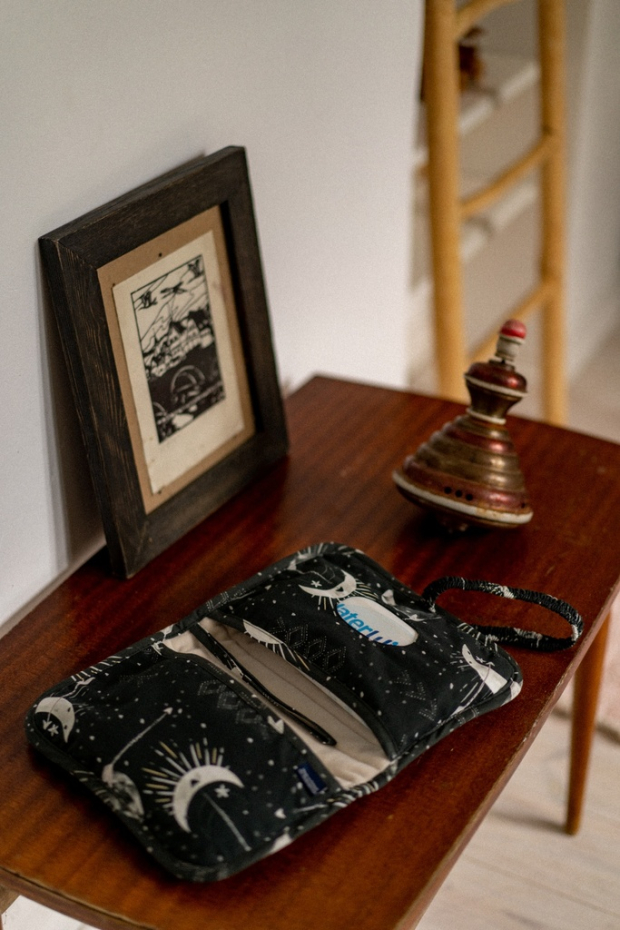 Organizer etui na pieluchy pikowany DARK LUNA-891011237274