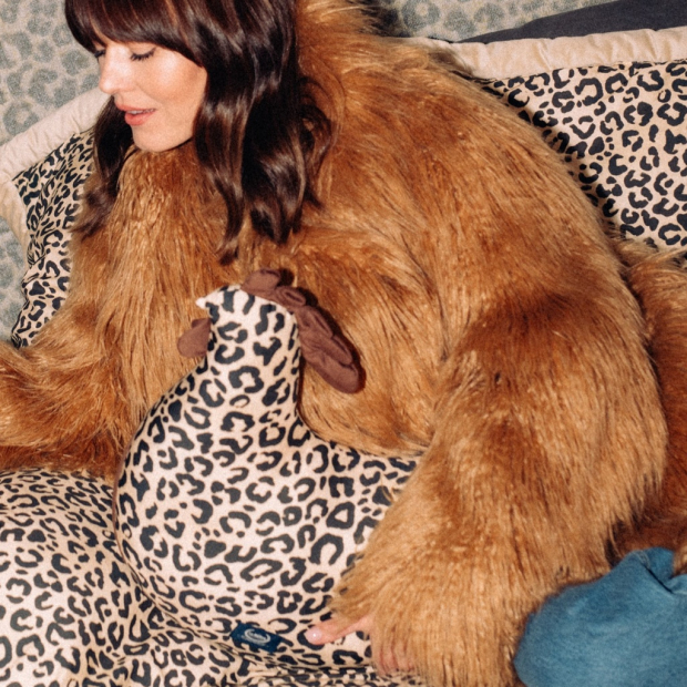 Poduszka Kura Babci Dany Bamboo LEOPARD CREAM by Magdalena Lamparska-1182816492858