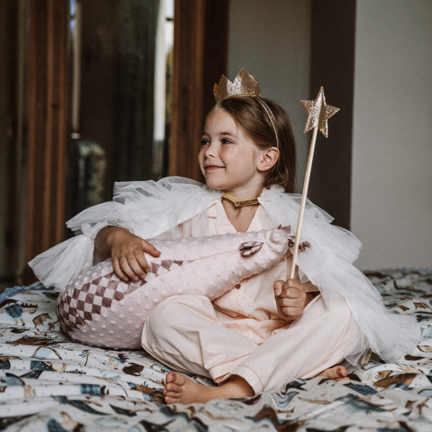 Poduszka Kura Babci Dany Minky PRINCESS CHESSBOARD-500530435769